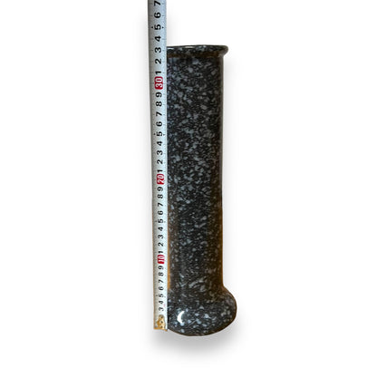 Grey and White Speckled Ceramic Vase
