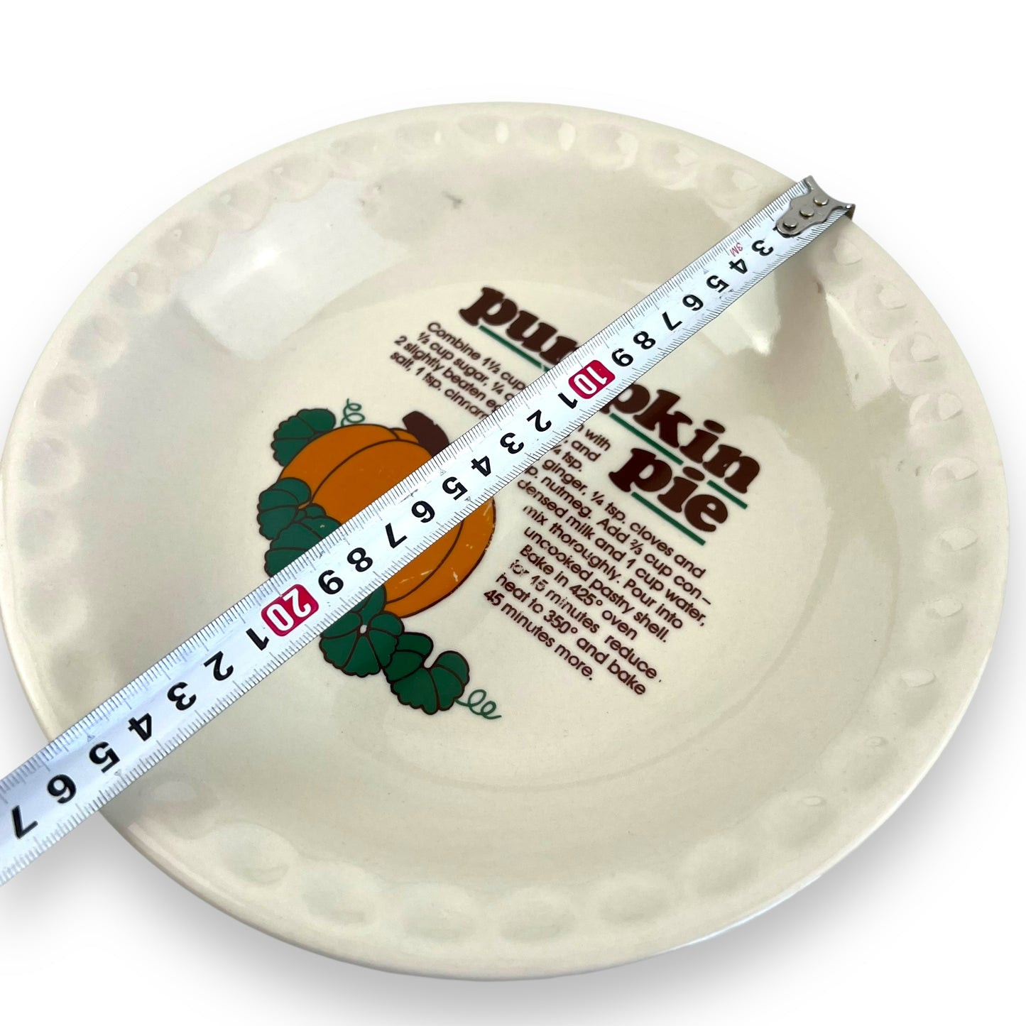 Pumpkin Pie Recipe Baking Dish