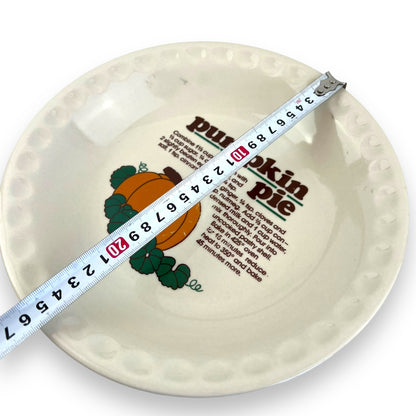 Pumpkin Pie Recipe Baking Dish