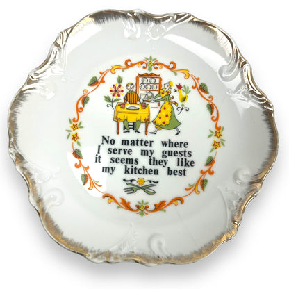 Kitchen is Best Decorative Hanging Plate - Made in Japan