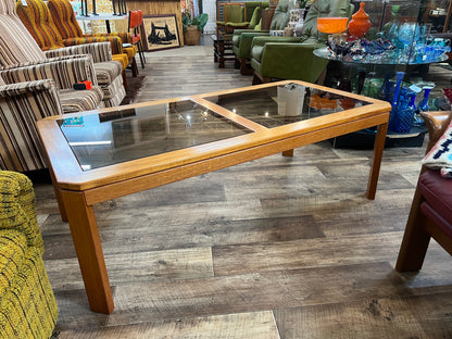 Parker Coffee Table | Solid Timber & Glass Top