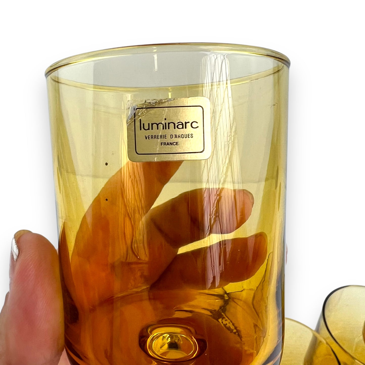 Luminarc Amber Glass Set of 5 - Made in France