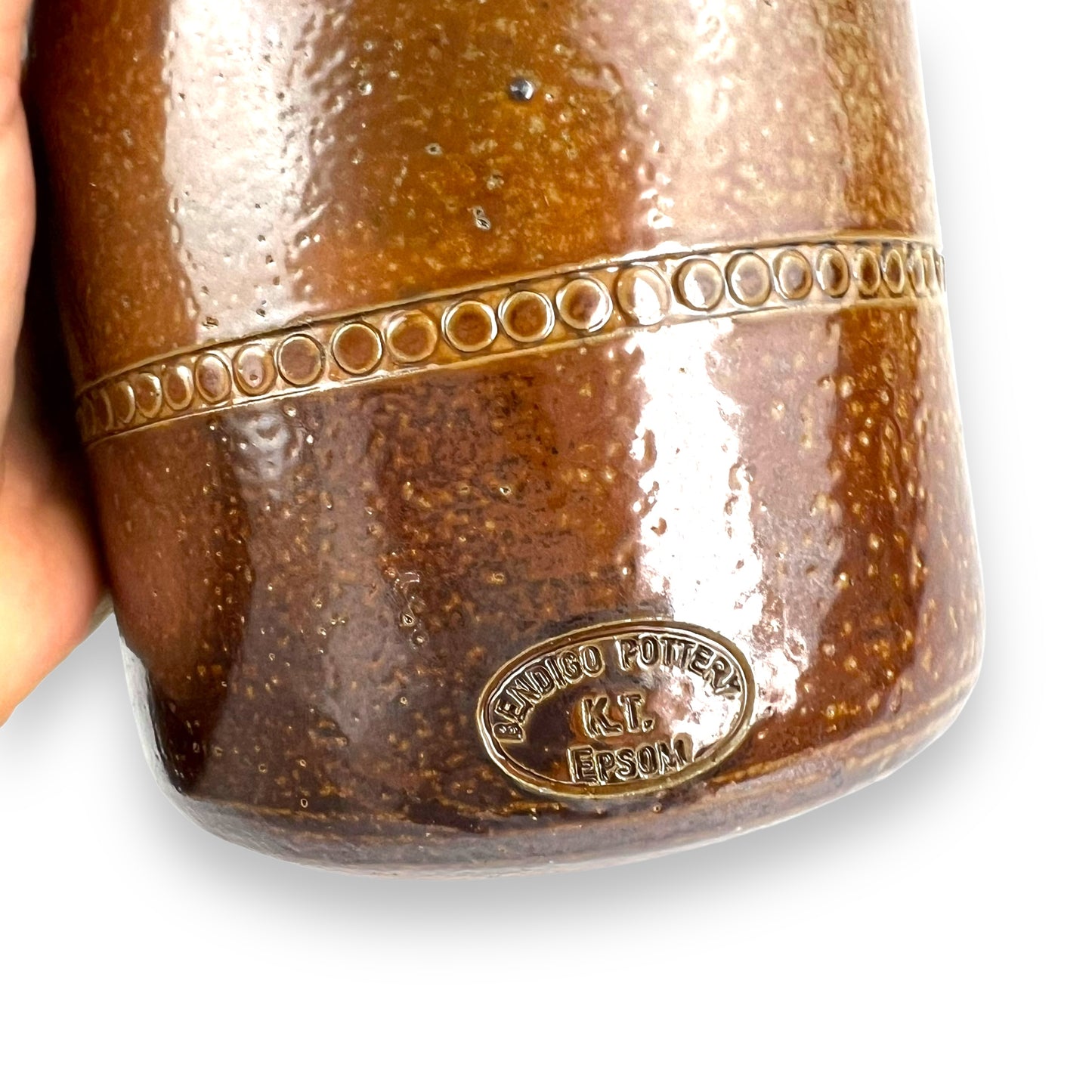 Bendigo Pottery Brown Wine Bottle Cooler