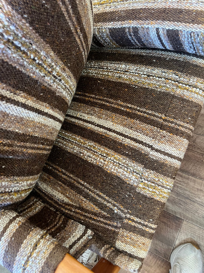 Tessa T21 Two Seater Lounge / Sofa – Brown Stripe Upholstery