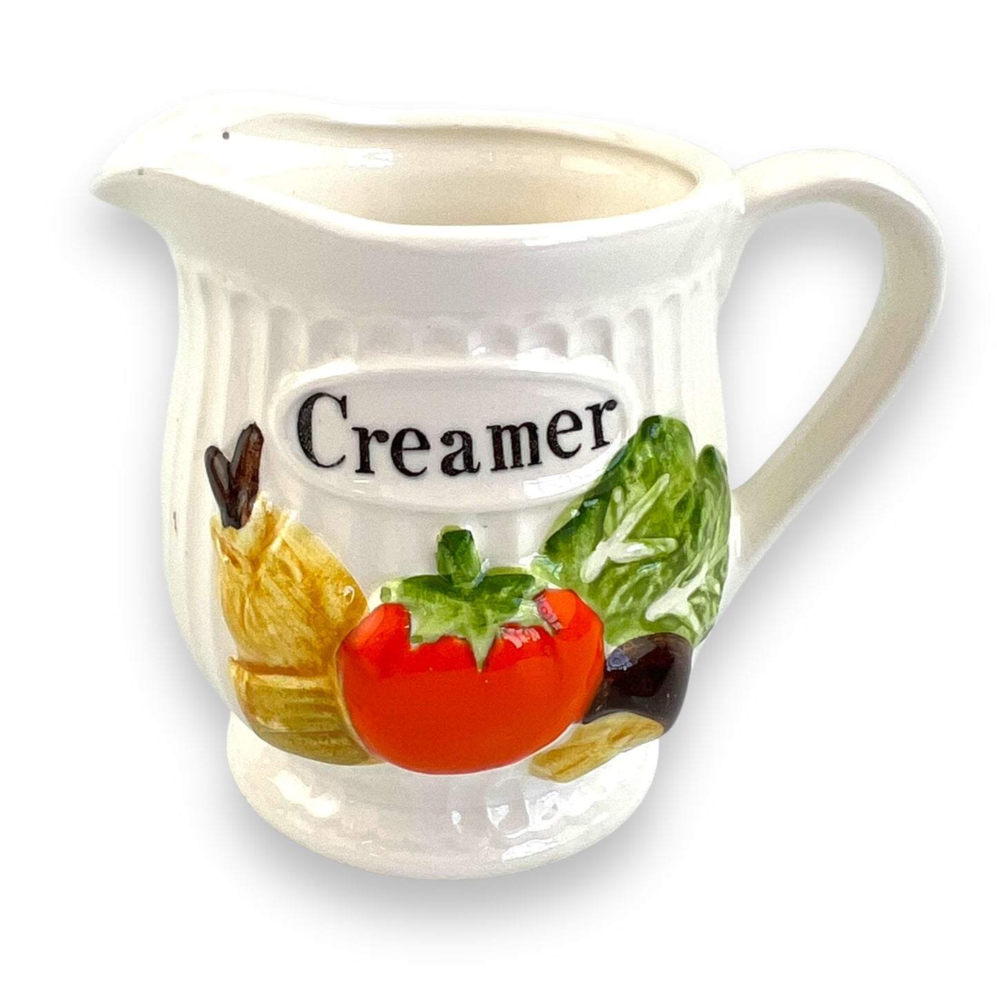 Creamer Jug with vegetables art