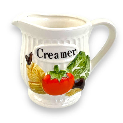 Creamer Jug with vegetables art