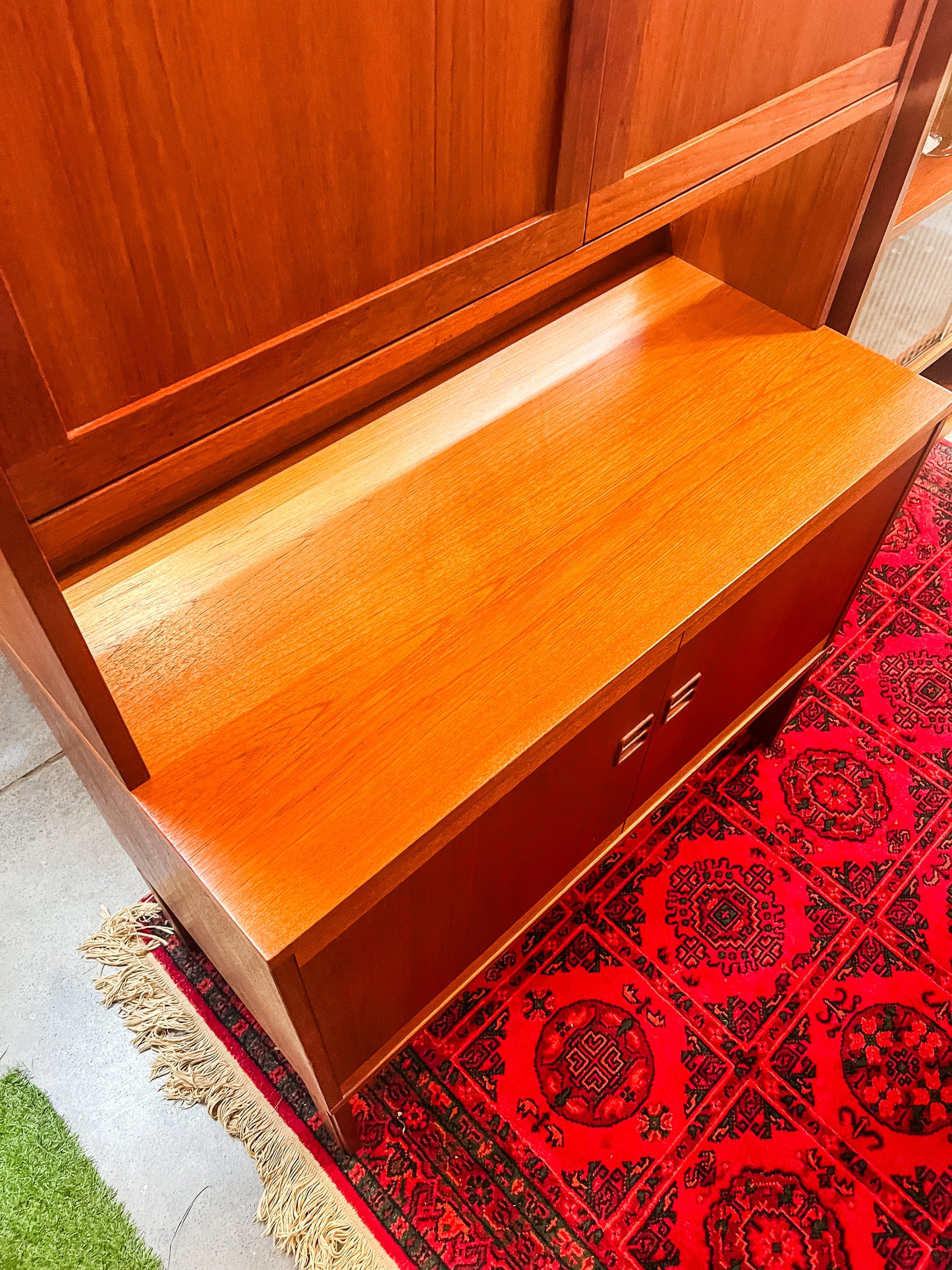 Mid-Century Teak Shelf & Bar Cabinet – Carl Johansson for Bogaryds, 1960s/70s