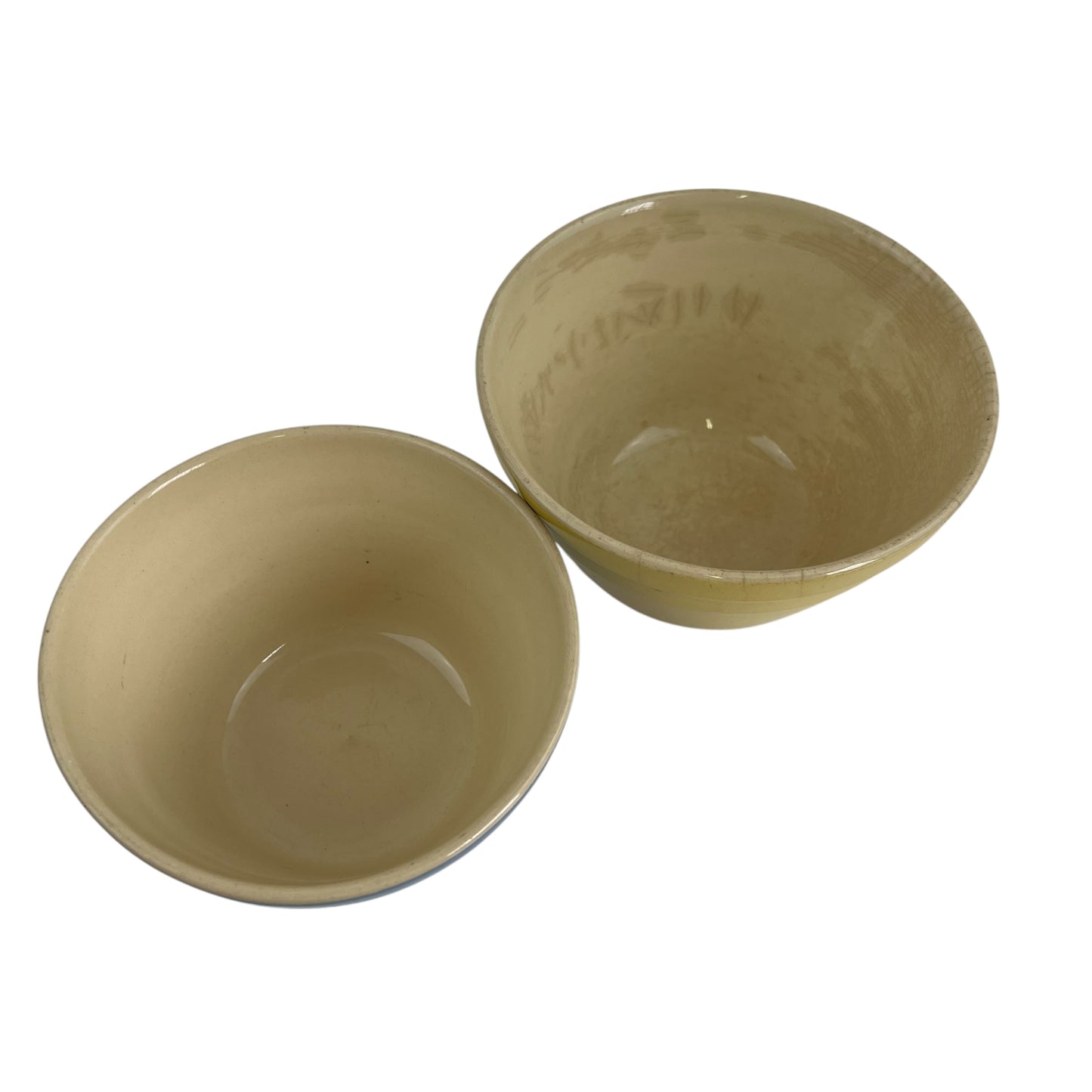 Hoffman Pottery Bowl Set (one blue & one yellow)
