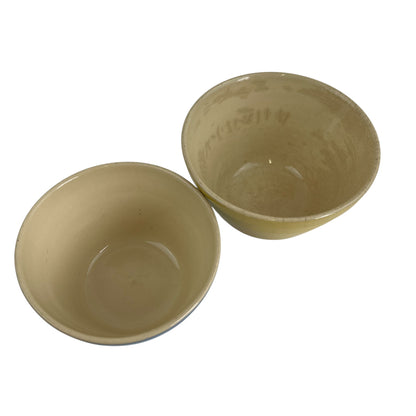 Hoffman Pottery Bowl Set (one blue & one yellow)