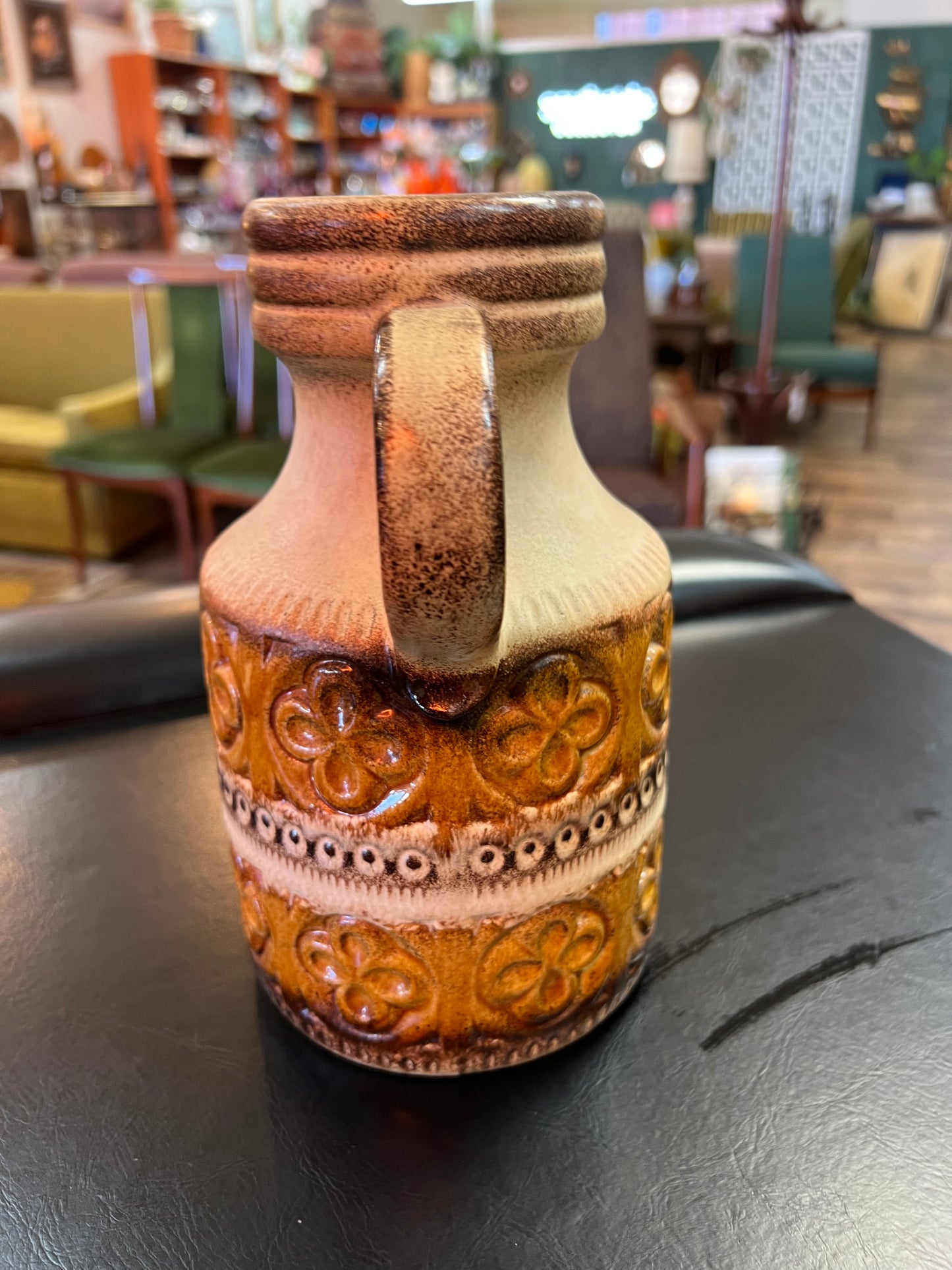 West German vase with handle 489-23