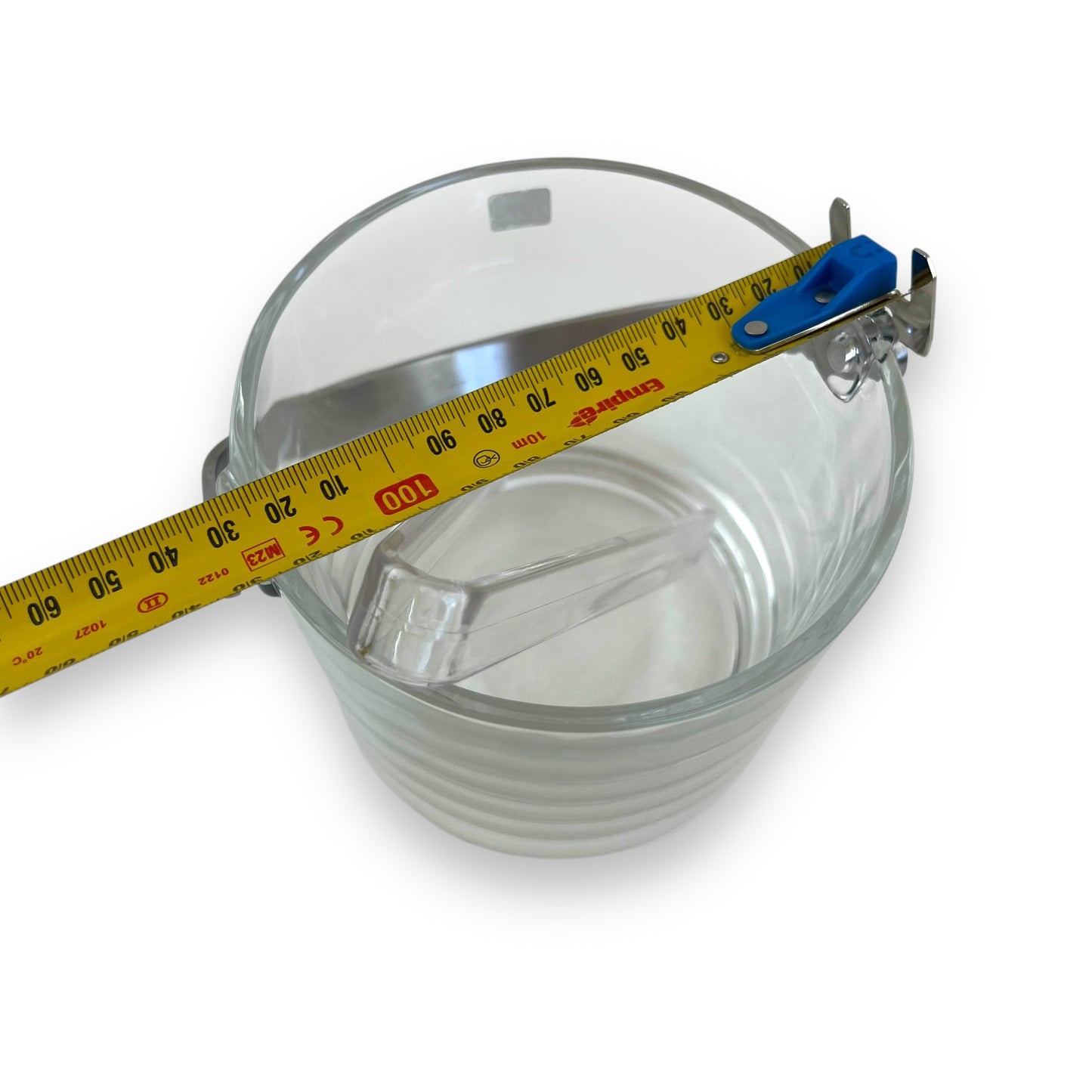 Toyo Sasaki Glass P-12601-JAN Ice Bucket with tongs