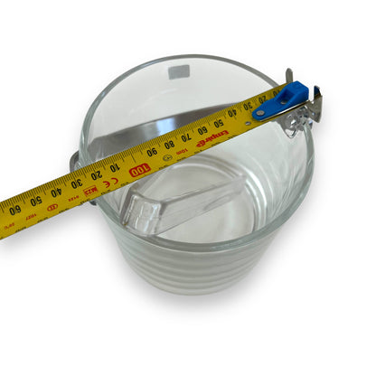 Toyo Sasaki Glass P-12601-JAN Ice Bucket with tongs