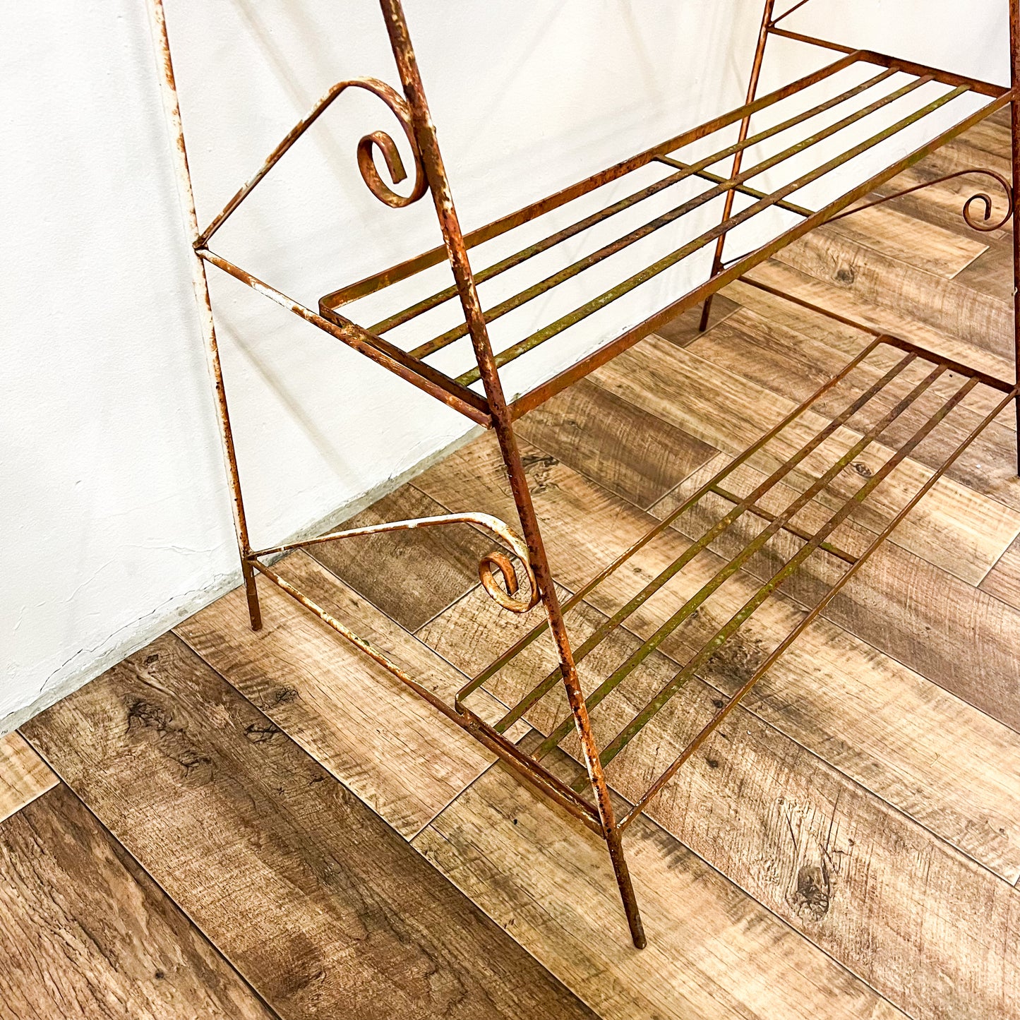 Vintage rusty plant stand