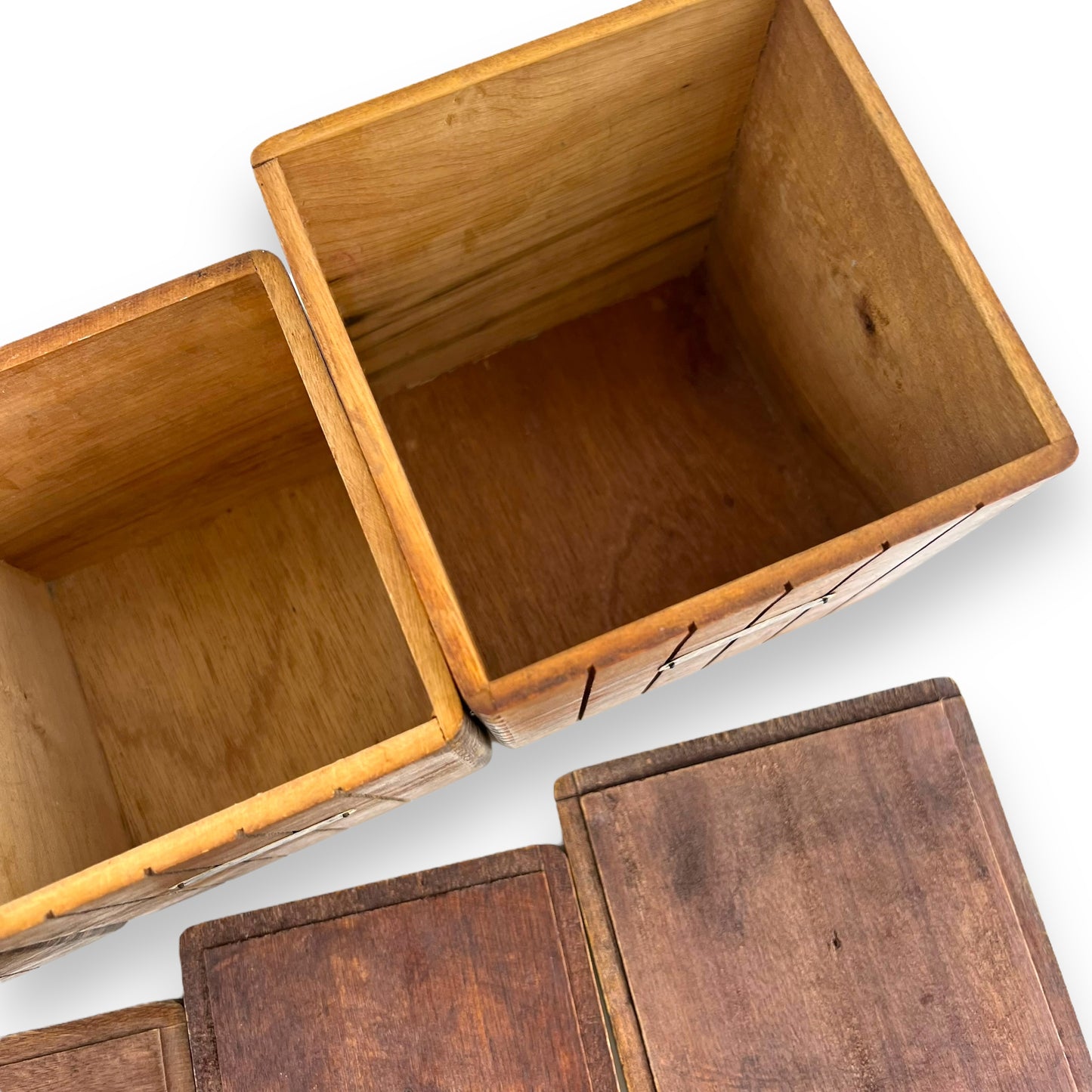 Wooden Kitchen Canister Set - Flour, Sugar, Coffee & Tea