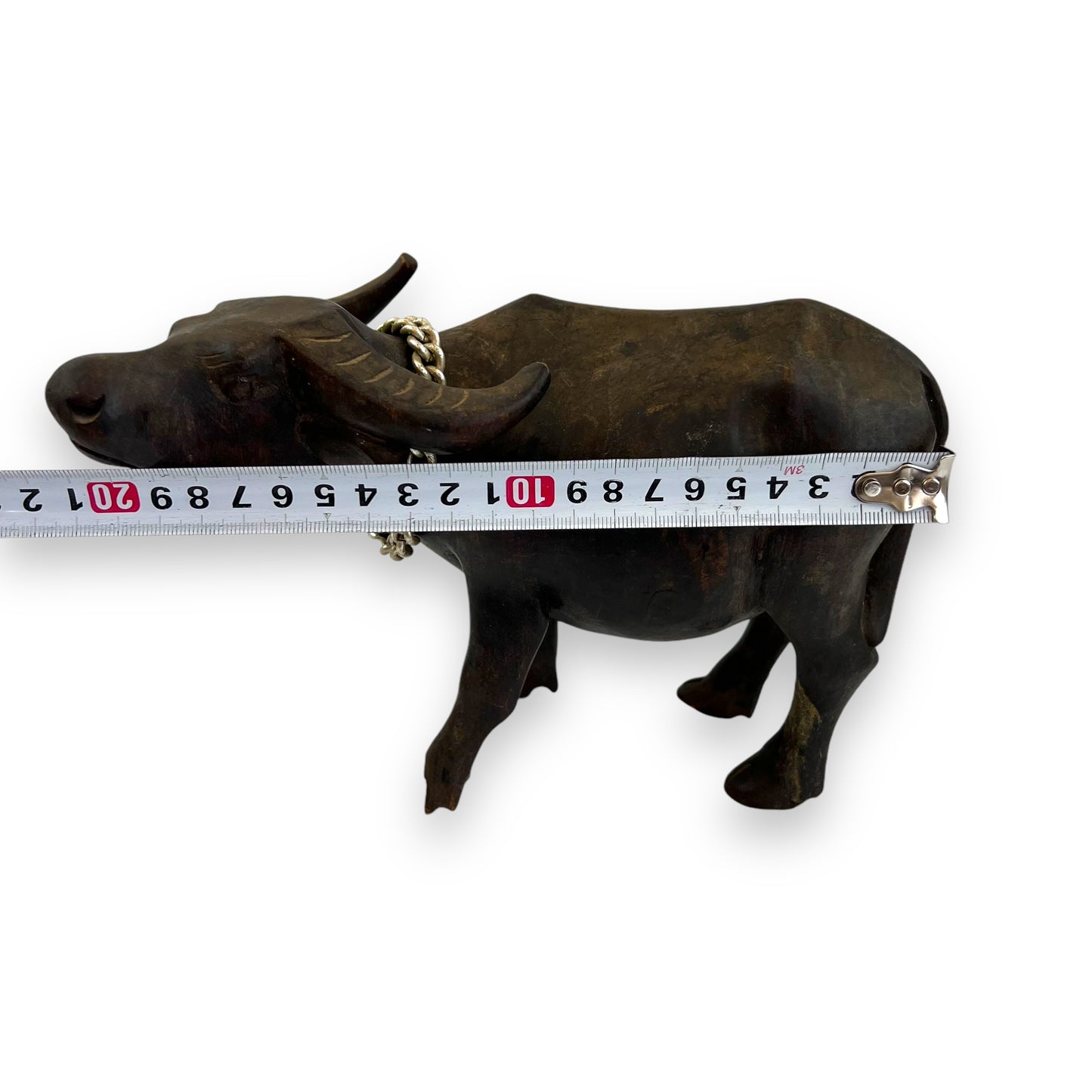 Wooden Buffalo Statue