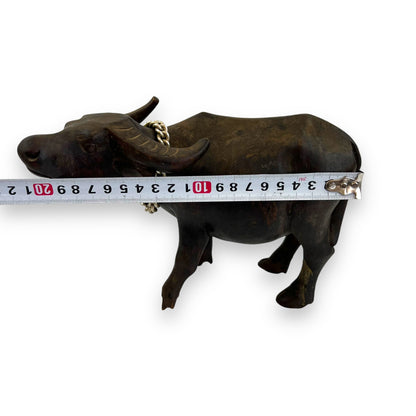 Wooden Buffalo Statue