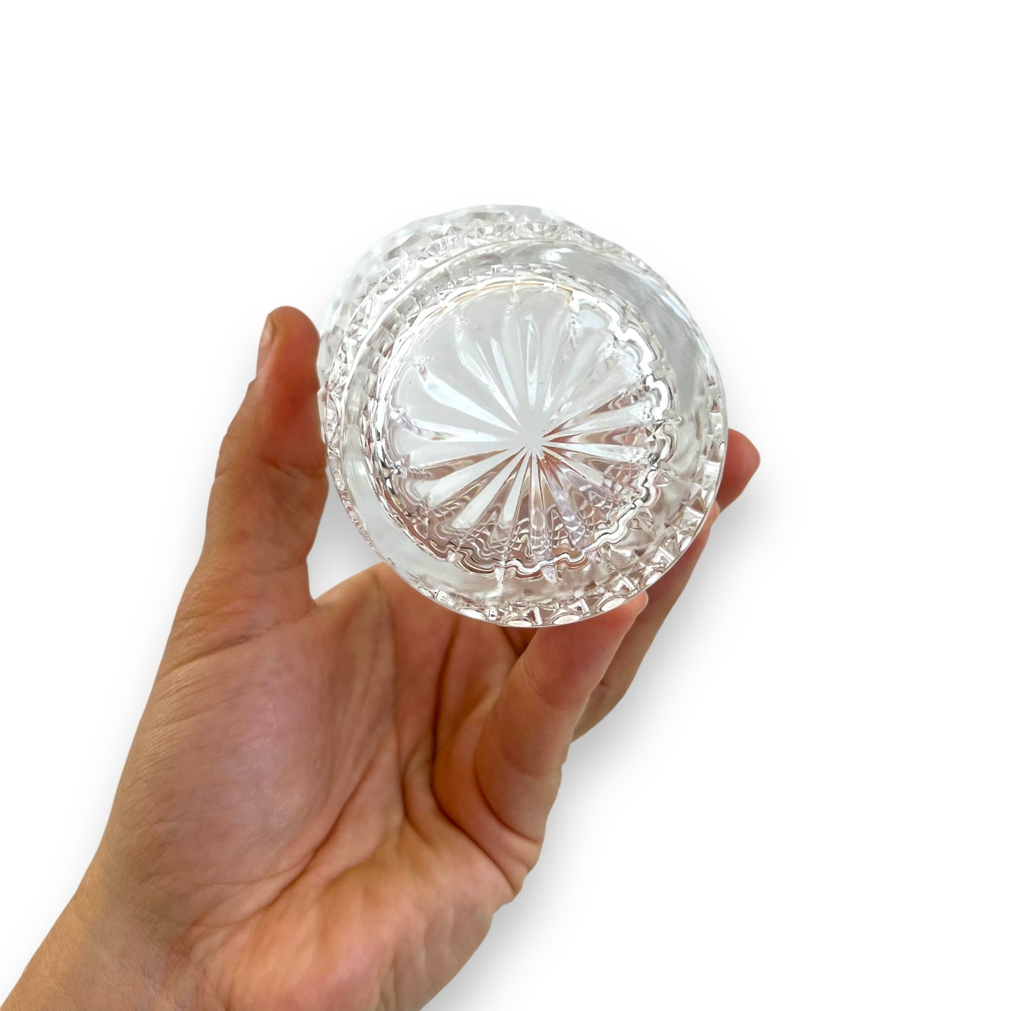 Crystal Cut Glass Set of 4 Whiskey Glasses