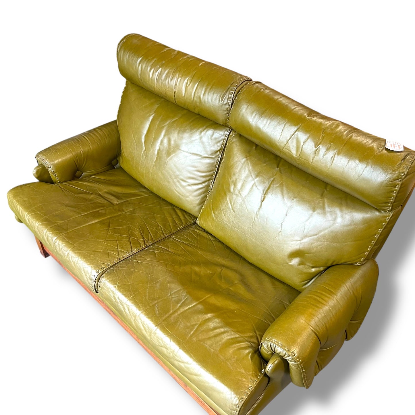 Olive Green Leather Moran Lounge – Australian Made