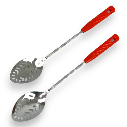 Slotted Serving spoon orange handle
