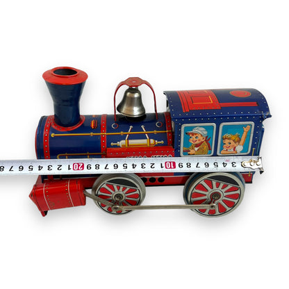 “Whoo-Whoo Locomotive” Tin Toy Train with Bell