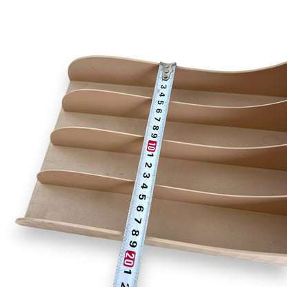 Audio Sonic Record Library Beige Plastic Storage Holder