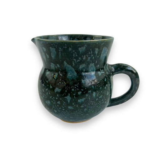 Green Speckled Creamer Milk Jug