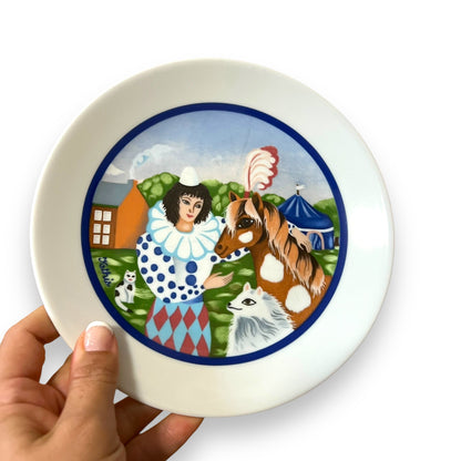 Arzberg Germany Plate and Mug Set - Whimsical Circus Scene