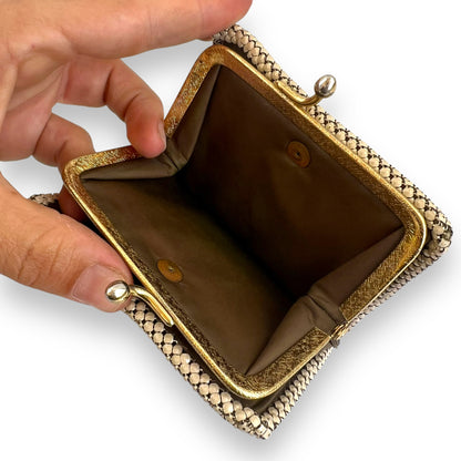 Glomesh Cream Mesh Wallet