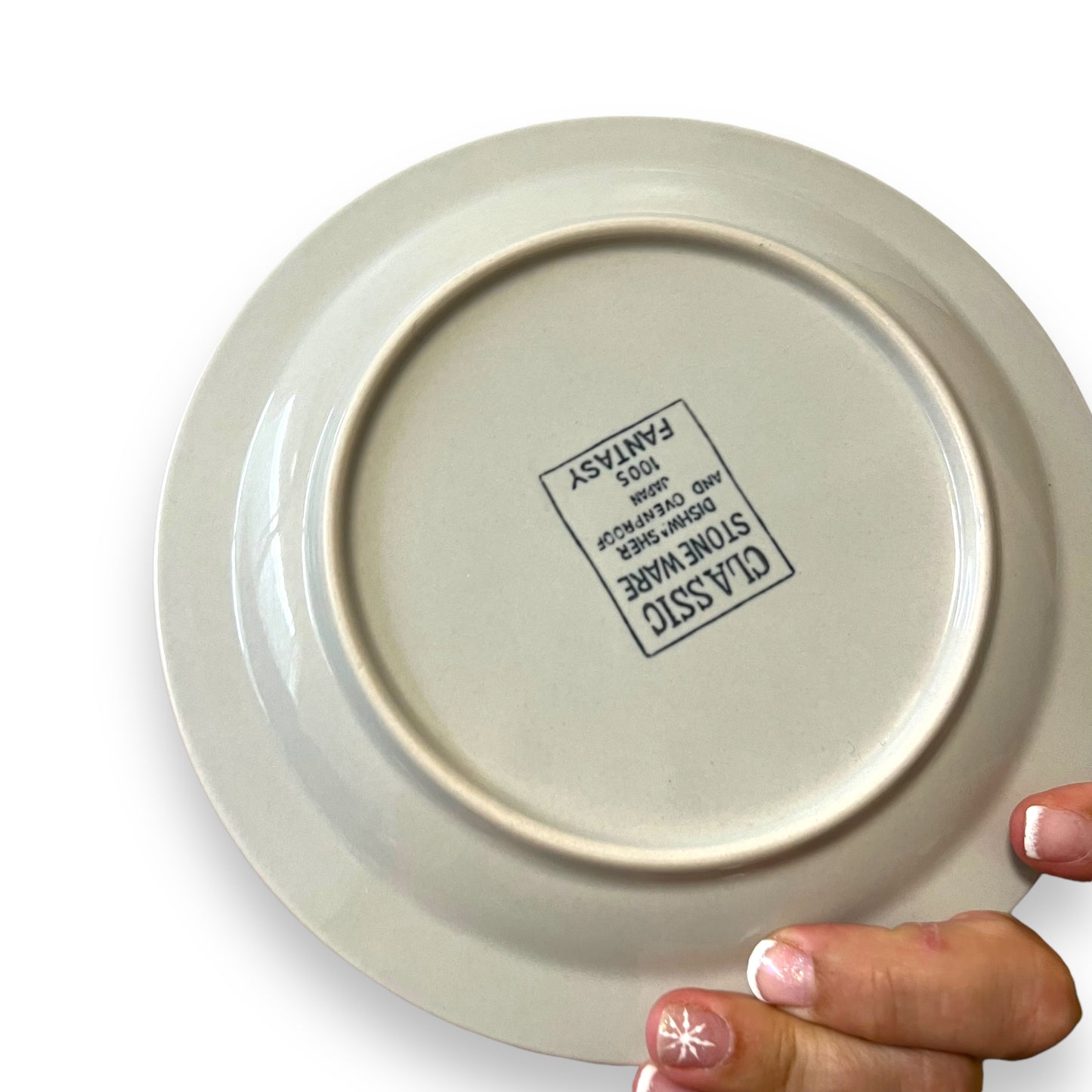 Set of 4 Classic Stoneware Side Plates - Fantasy Design