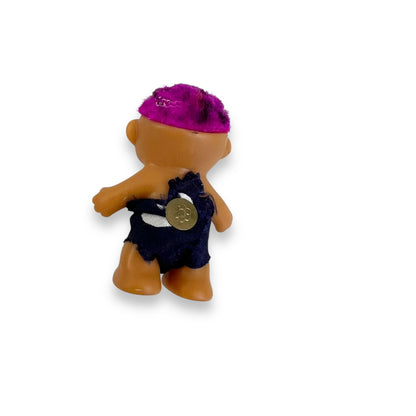 Troll Doll baby purple hair black and white outfit