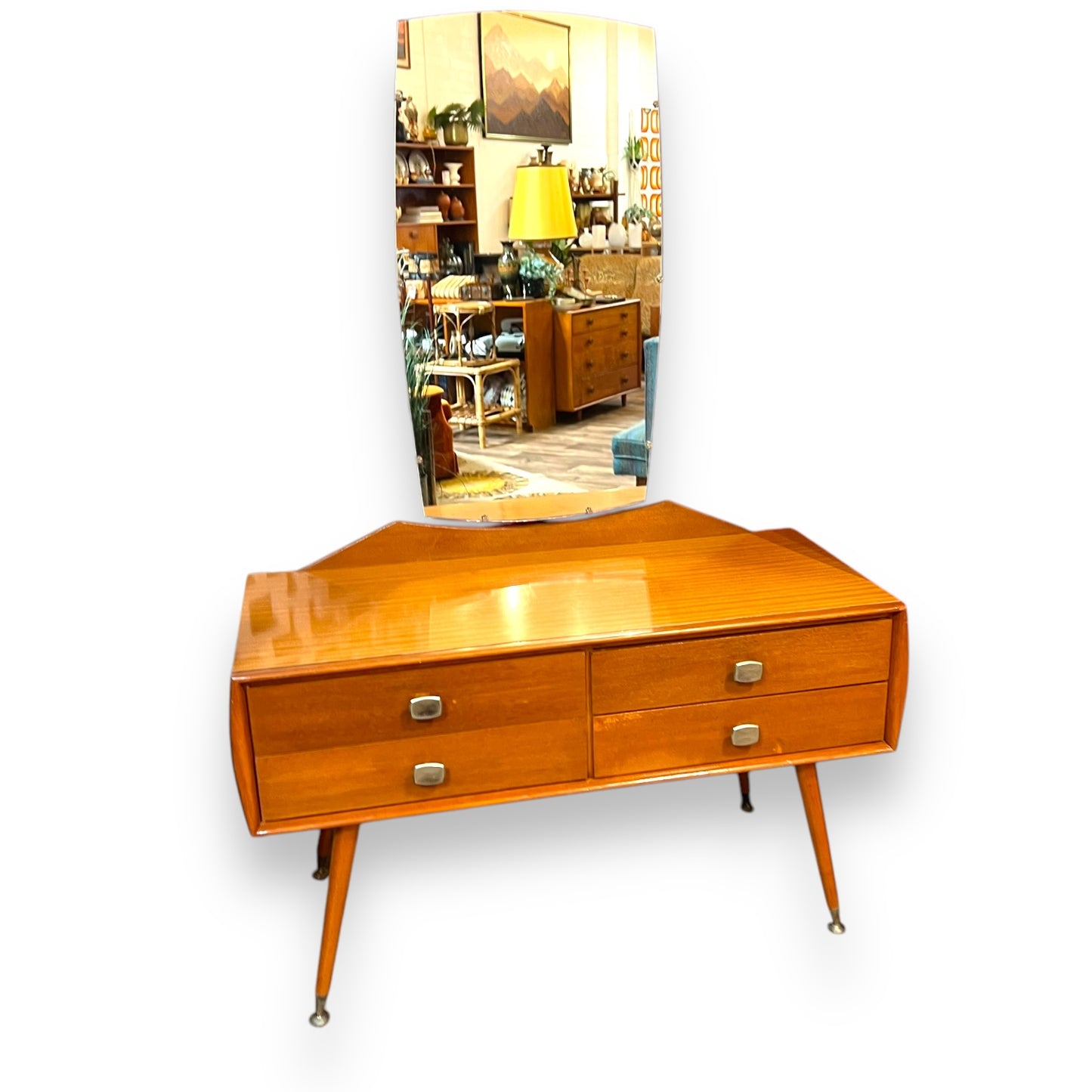 Alrob 4 Drawer Dressing Table With Mirror