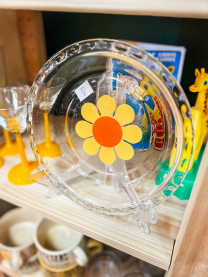 Agee Pyrex Daisy Flower Pie Dish