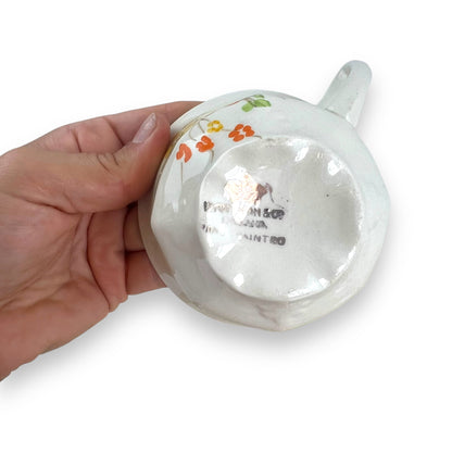 Hand painted flower tea cup set - made in England