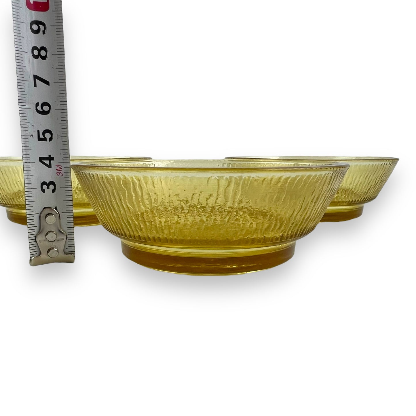 Anchor Hocking Small Amber Glass Bowl Set of 3