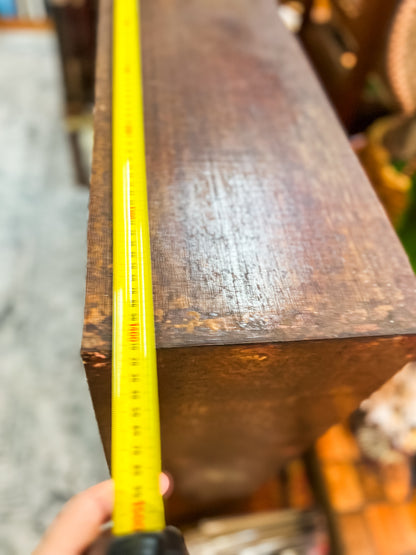 Solid Timber Bookcase / Open Bookshelf – Rustic Hardwood