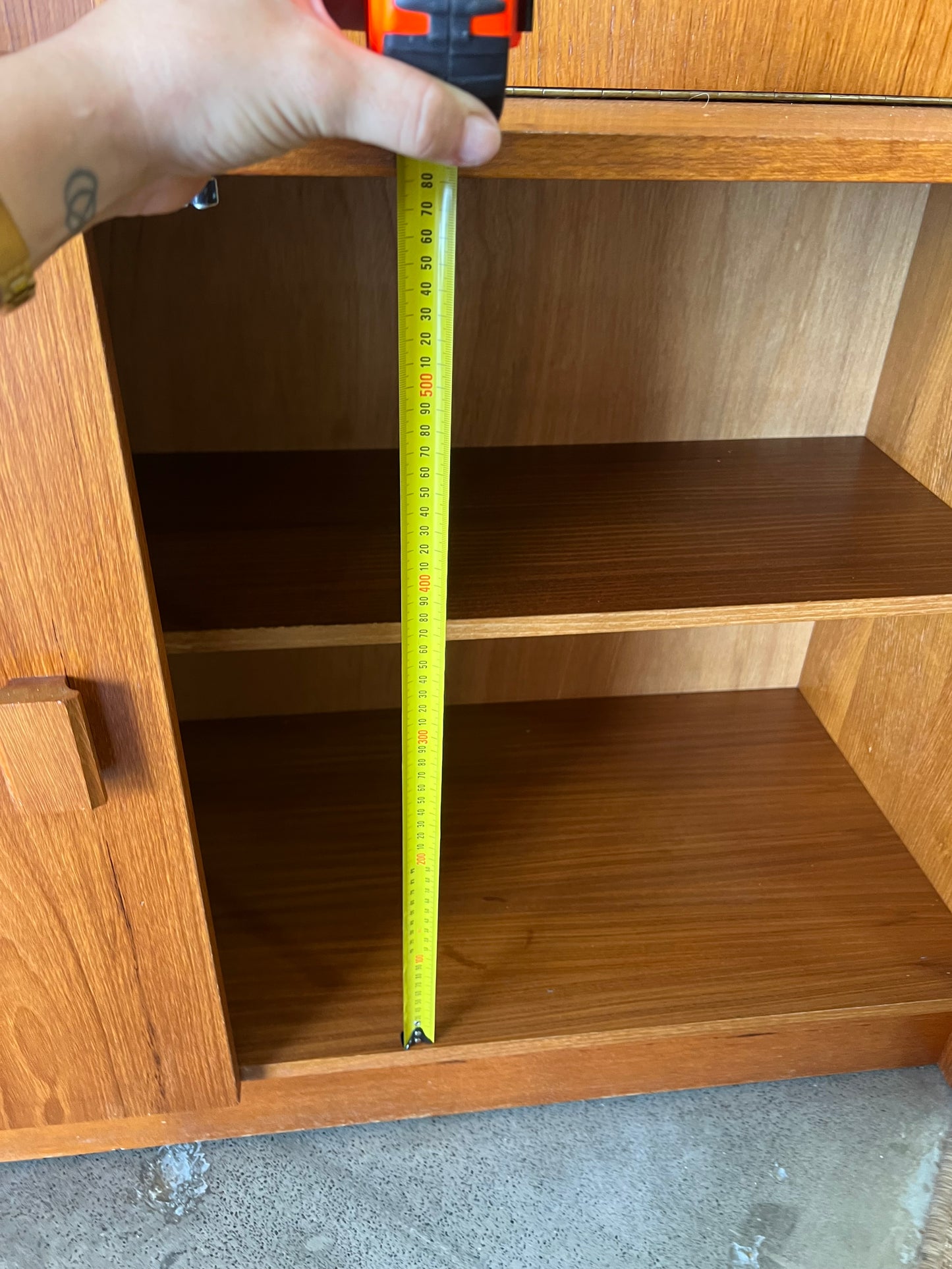 Display Cabinet with pull down Bar section
