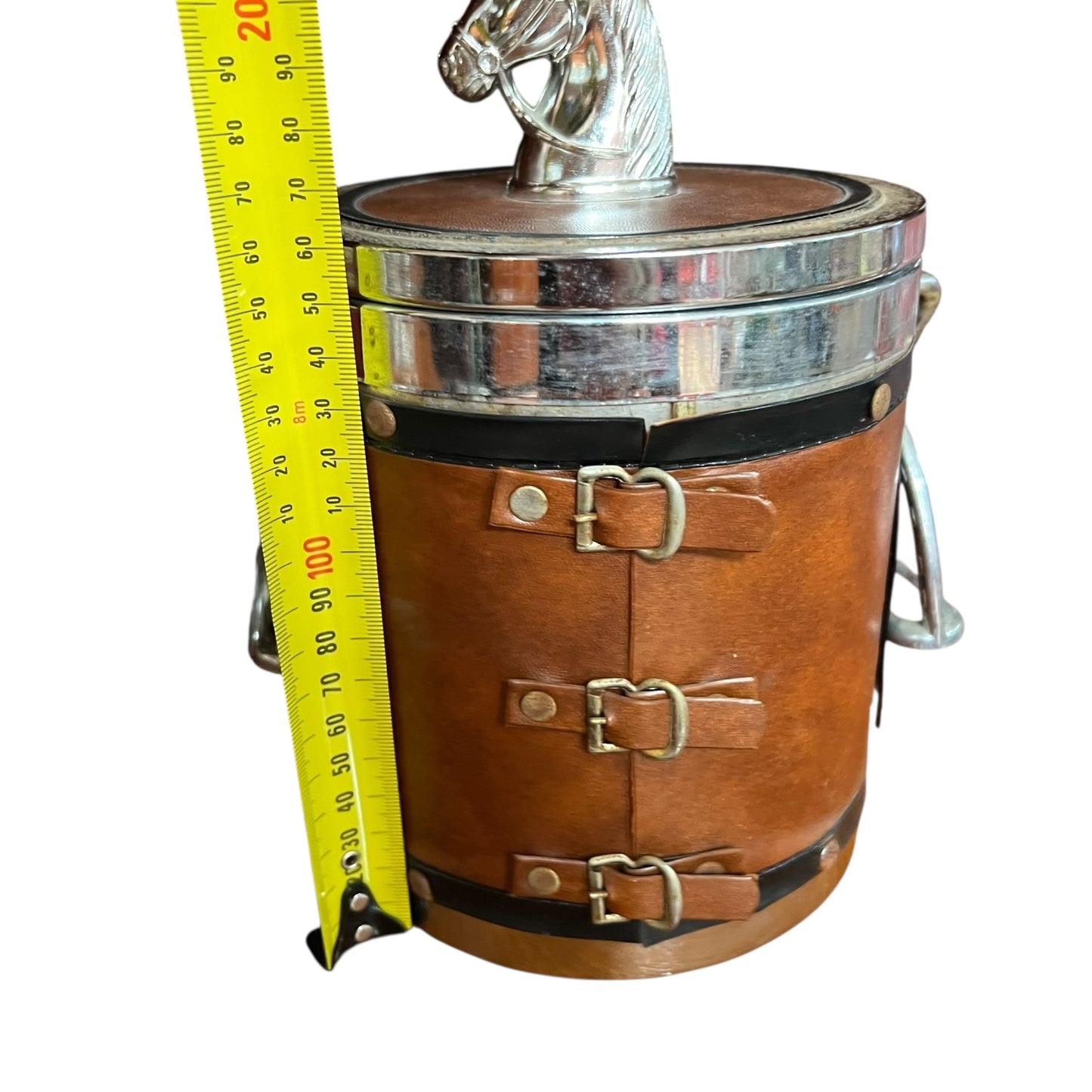 Equestrian Ice Bucket – Horse Head Lid & Vinyl Wrap