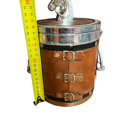 Equestrian Ice Bucket – Horse Head Lid & Vinyl Wrap