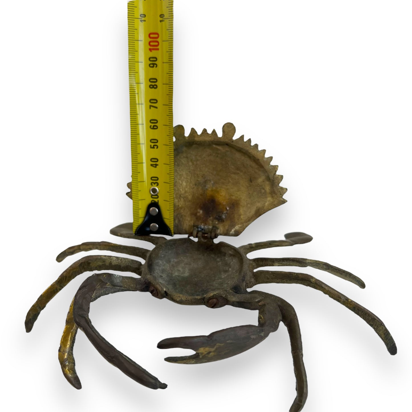 Brass crab ashtray/trinket box