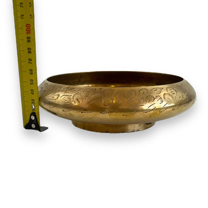 Round brass bowl
