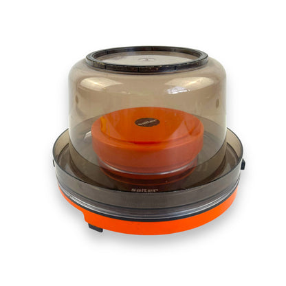 Salter Orange and Black Kitchen Scale with Large Bowl