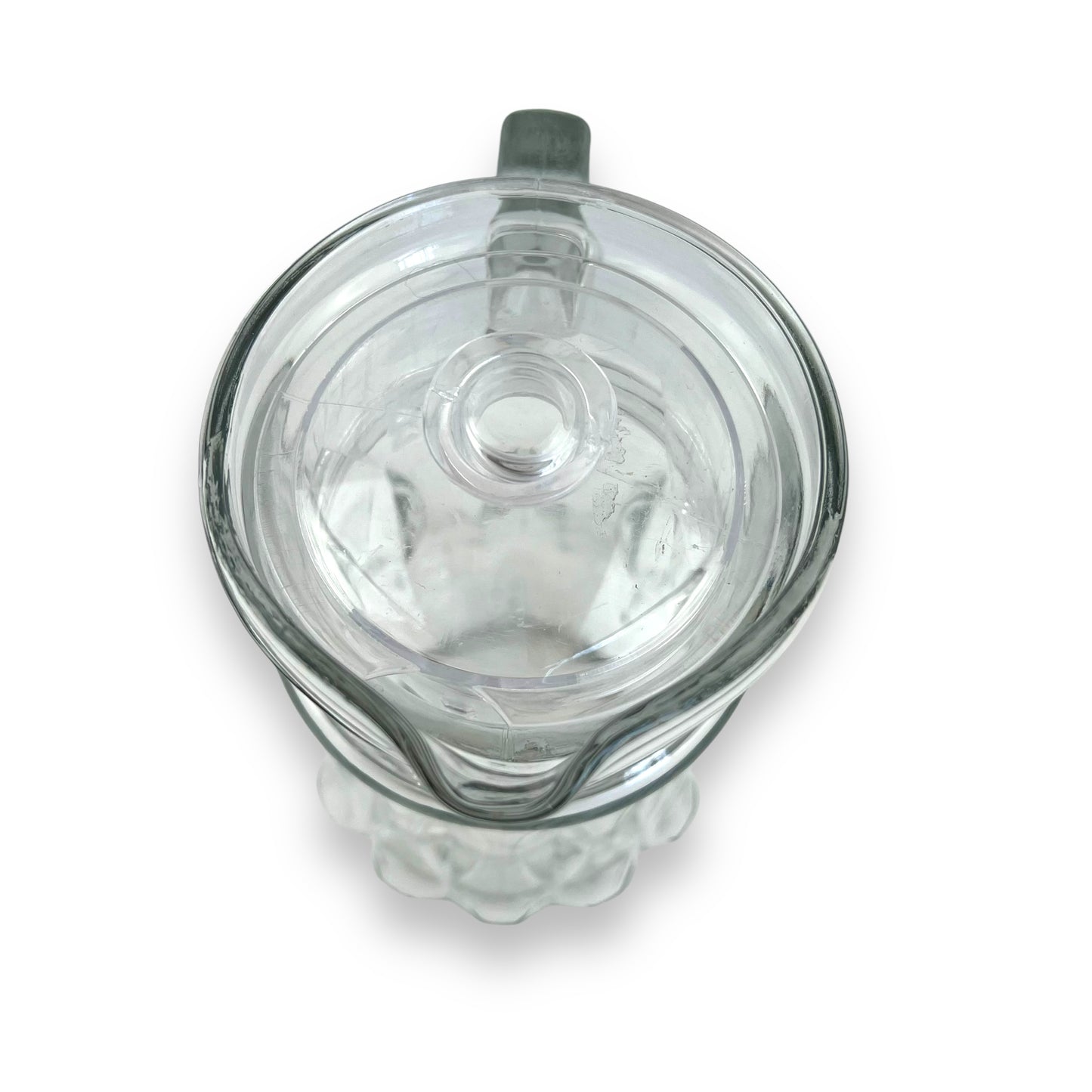 Large clear glass water/cocktail jug