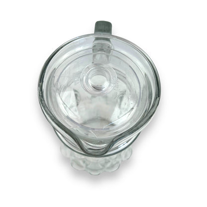Large clear glass water/cocktail jug