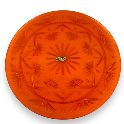 Hostess Homewares Orange Round Serving Tray