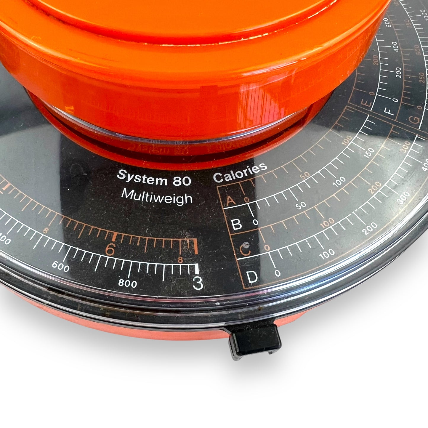 Salter Orange and Black Kitchen Scale with Large Bowl