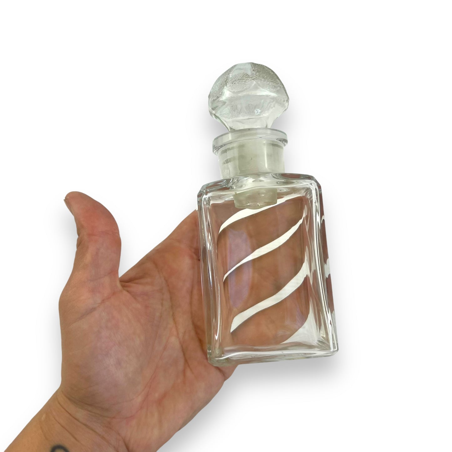 Clear Glass Perfume Bottle with Stopper