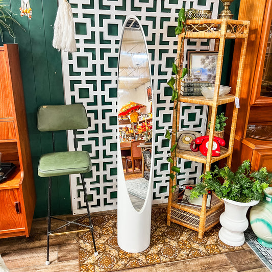 Retro Space Age “Lipstick” Floor Mirror