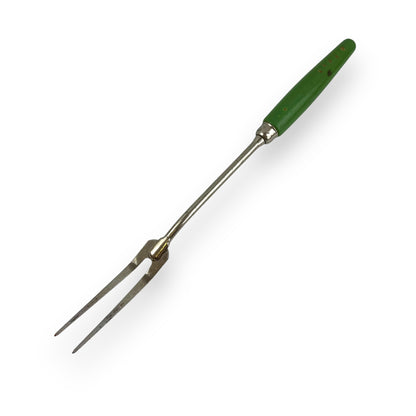 Green Handle Two Prong Fork Utensil