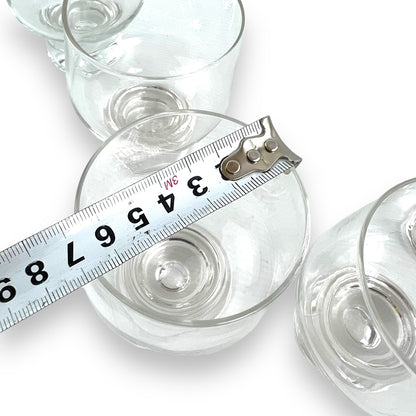 Crown Corning Bubble Stemmed Glass Set of 6 - 9x6.5cm