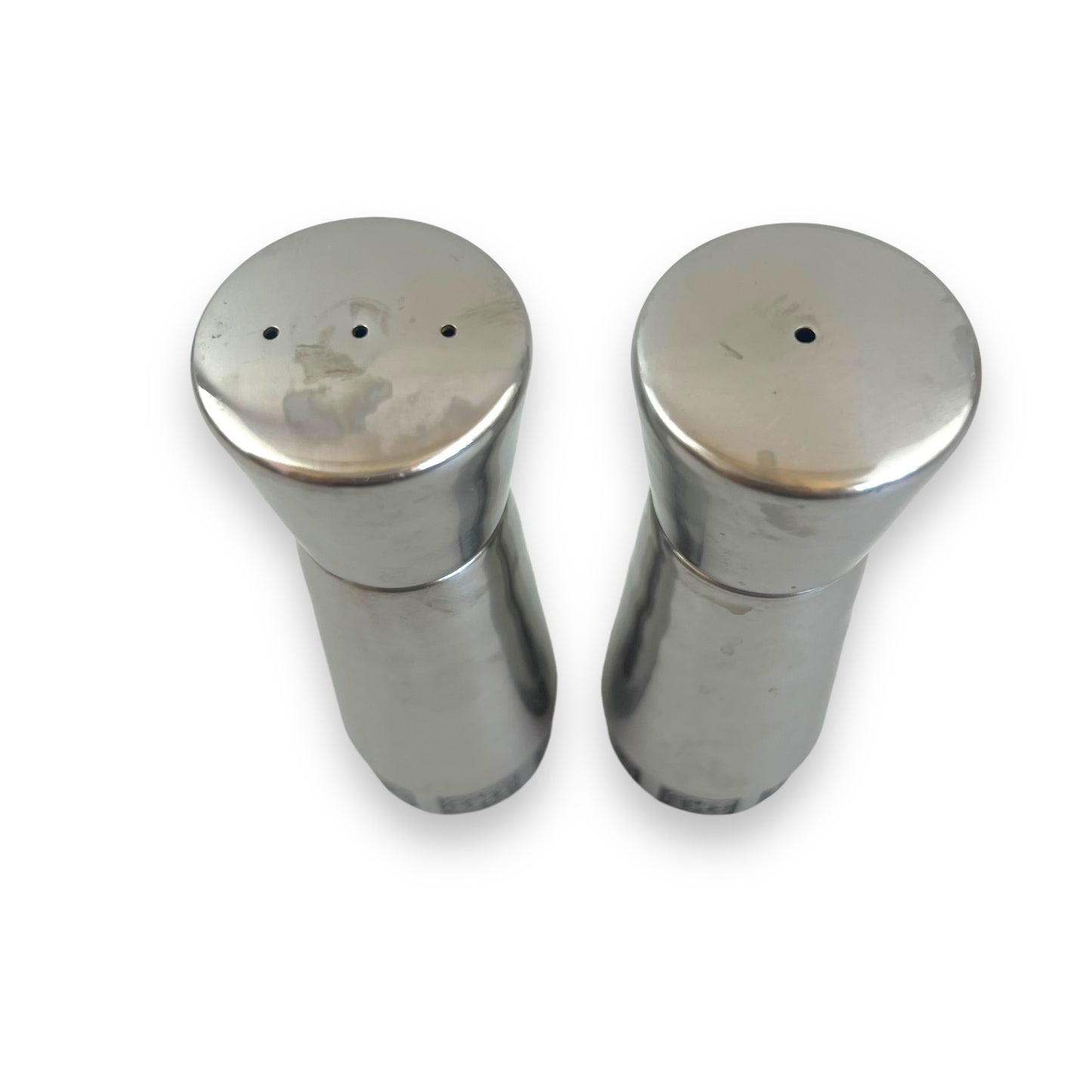 Stainless Steel Salt and Pepper Shakers with Ornate Floral Trim by Wiltshire